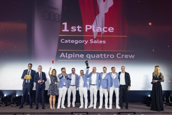 Das Schweizer Team „Alpine quattro Crew“ gewinnt den Weltmeistertitel in der Kategorie Sales